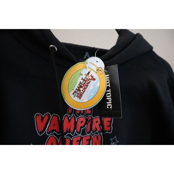 Hot Topic 0023 Unisex Sz Large Black Adventure Time Marceline Guitar Hoodie - Picture 3 of 11